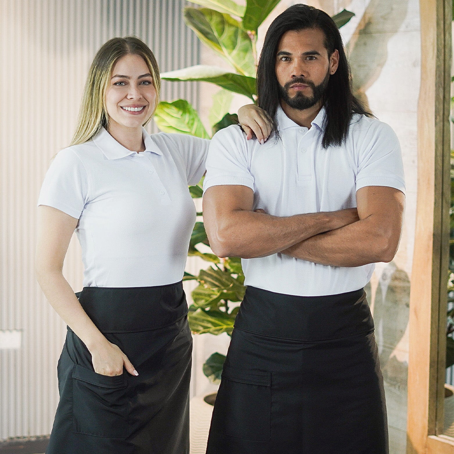 Unisex Anti-Fluid Waiter Waist Apron