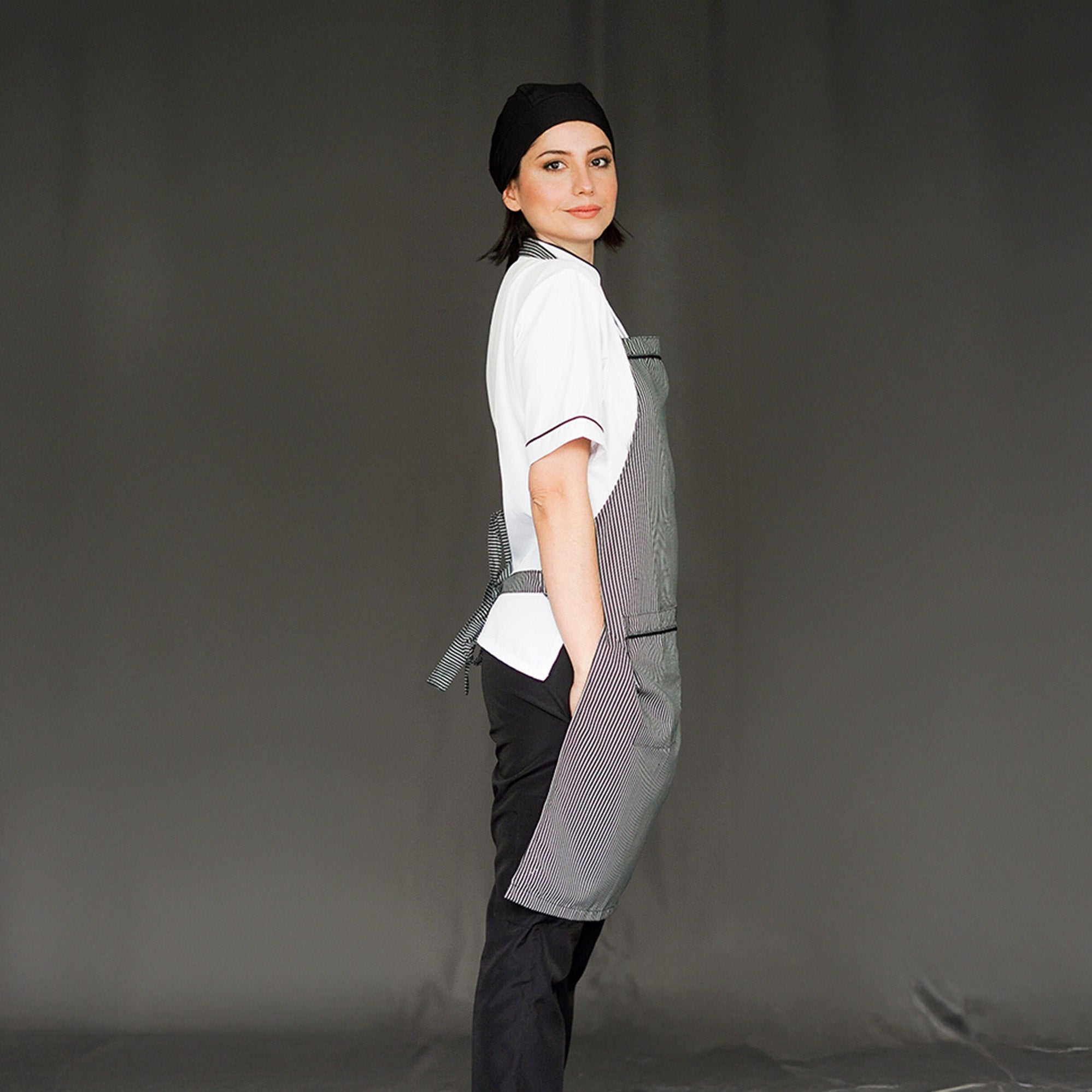 Anti-Fluid Combo Shirt + Pants + Apron + Cap - Women