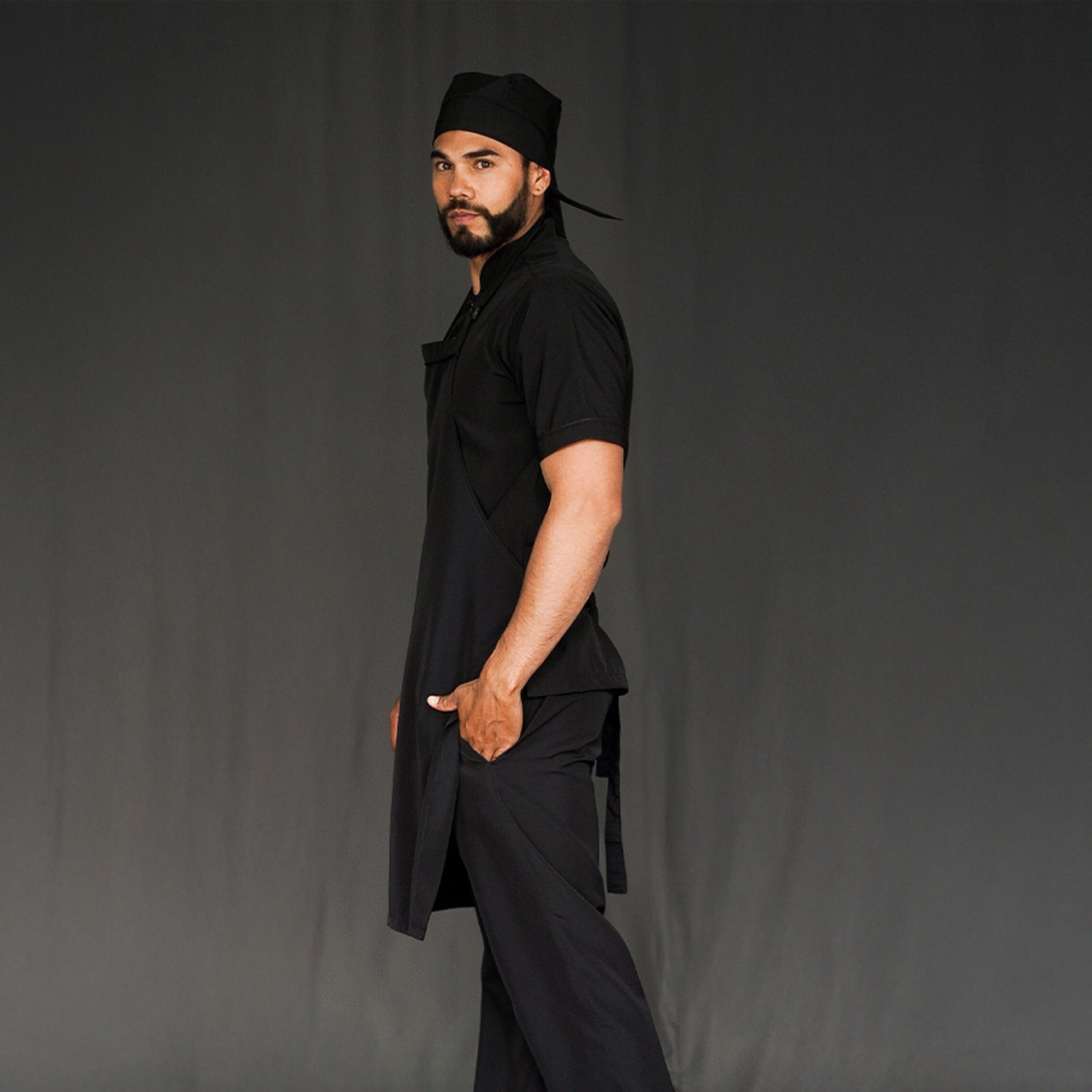 Anti-Fluid Combo Shirt + Pants + Apron + Cap - Men