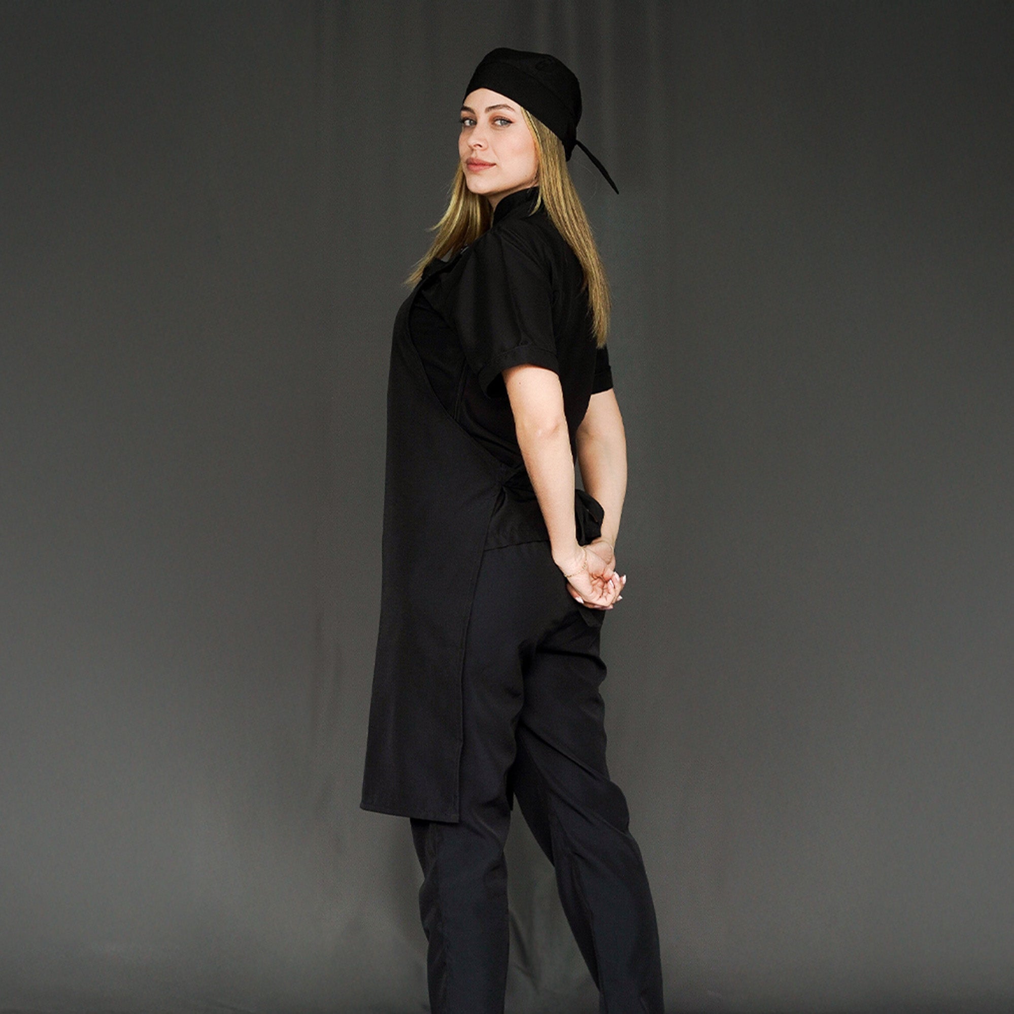 Anti-Fluid Combo Shirt + Pants + Apron + Cap - Women