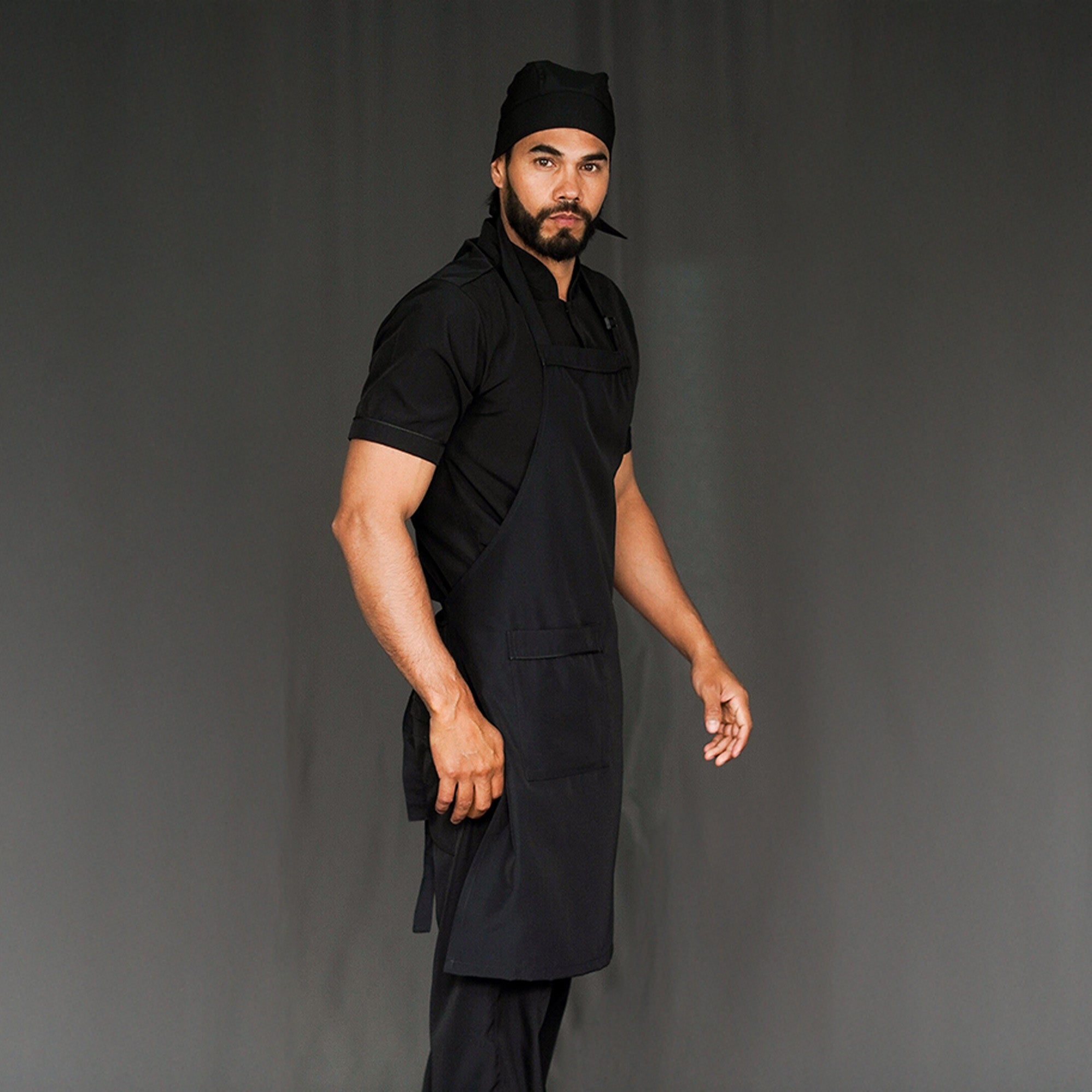 Anti-Fluid Combo Shirt + Pants + Apron + Cap - Men