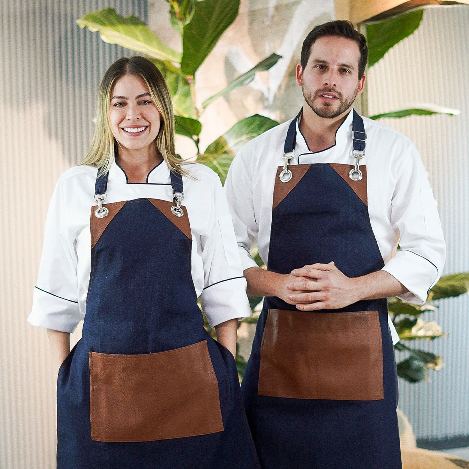 Unisex Leather Jean Apron
