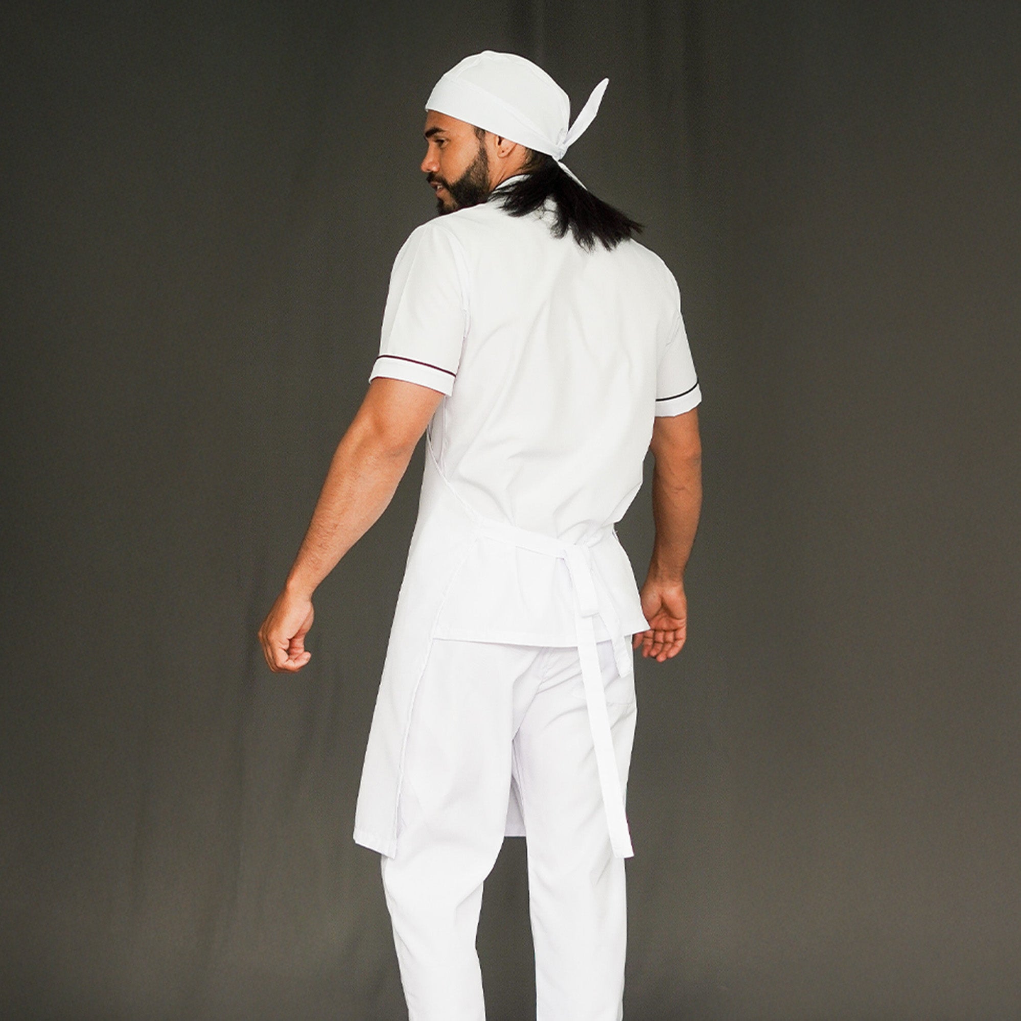 Anti-Fluid Combo Shirt + Pants + Apron + Cap - Men