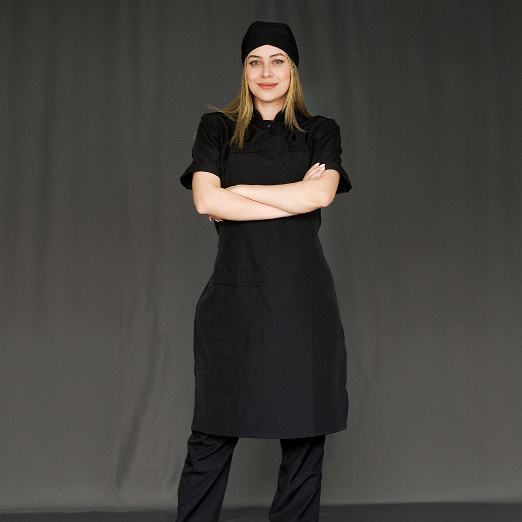 Anti-Fluid Combo Shirt + Pants + Apron + Cap - Women