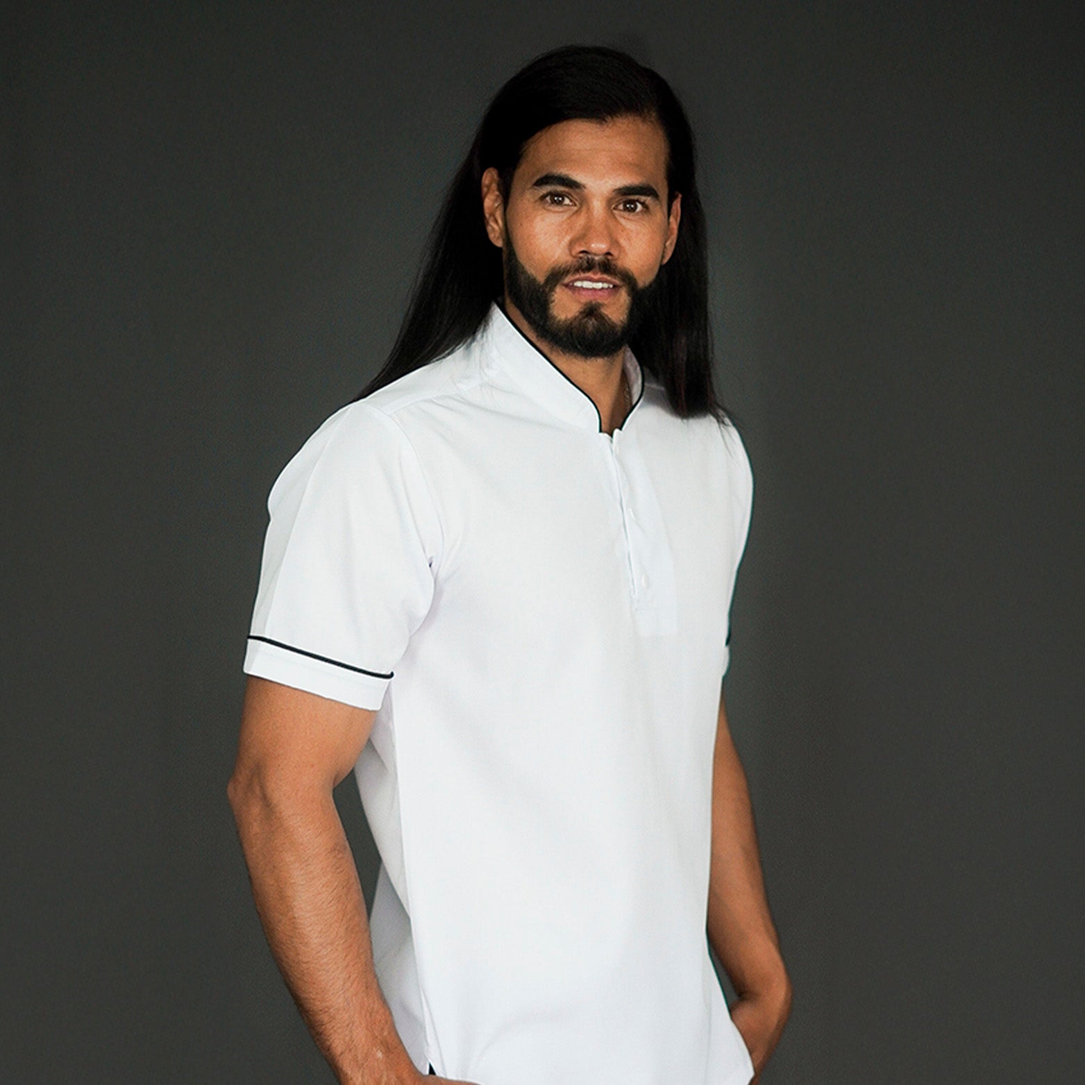 White Anti-Fluid Shirt - Men