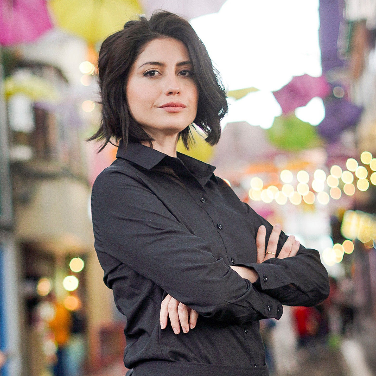 Black Oxford Shirts - Women