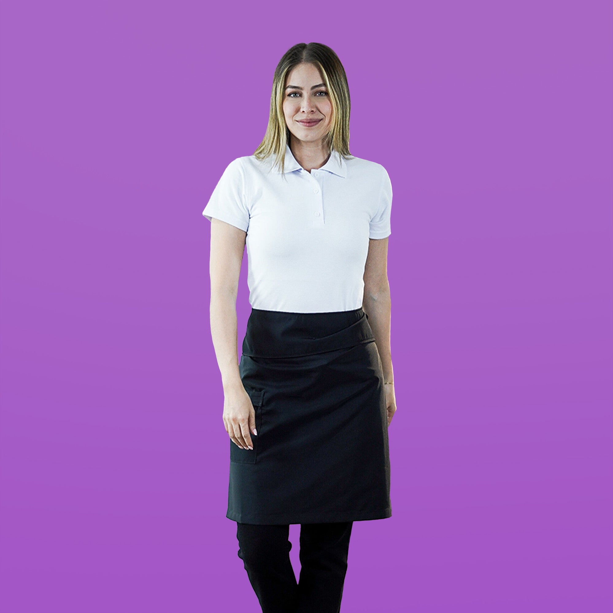 Polo + Jeans + Waist Apron Combo - Women
