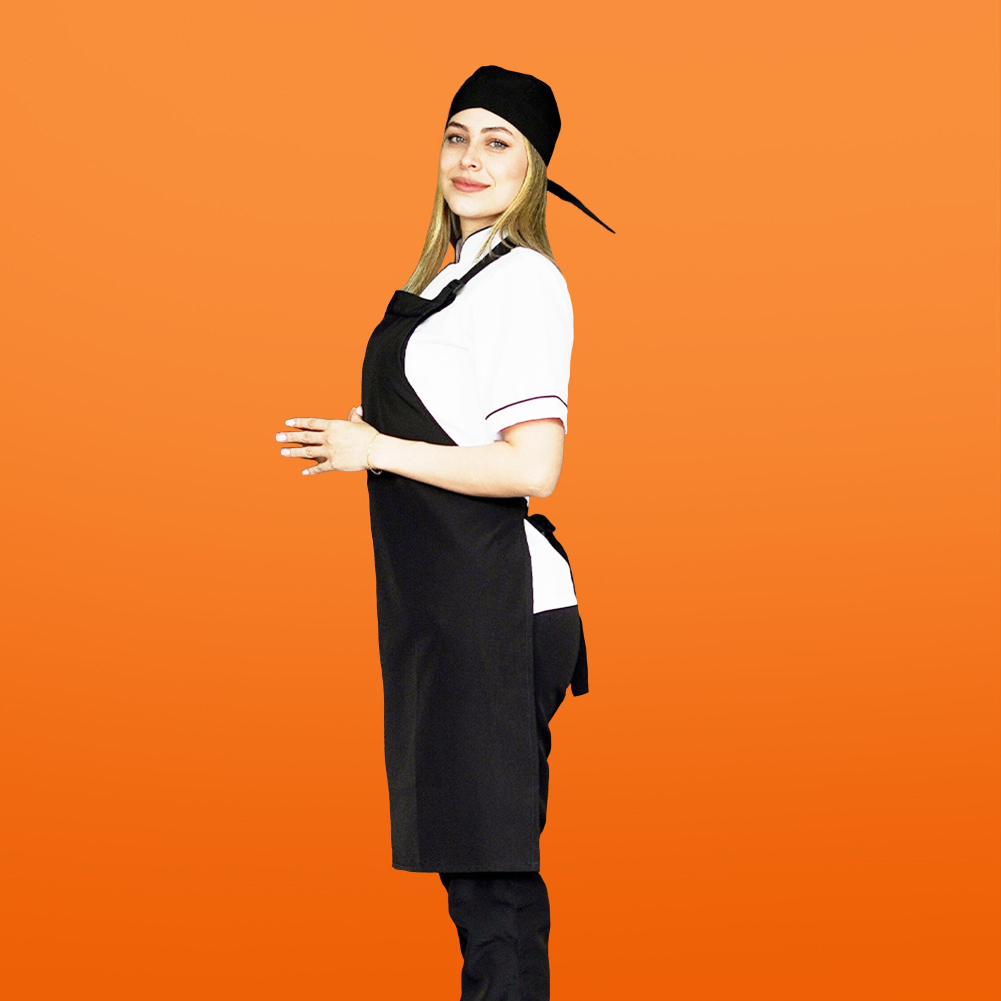 Anti-Fluid Combo Shirt + Pants + Apron + Cap - Women