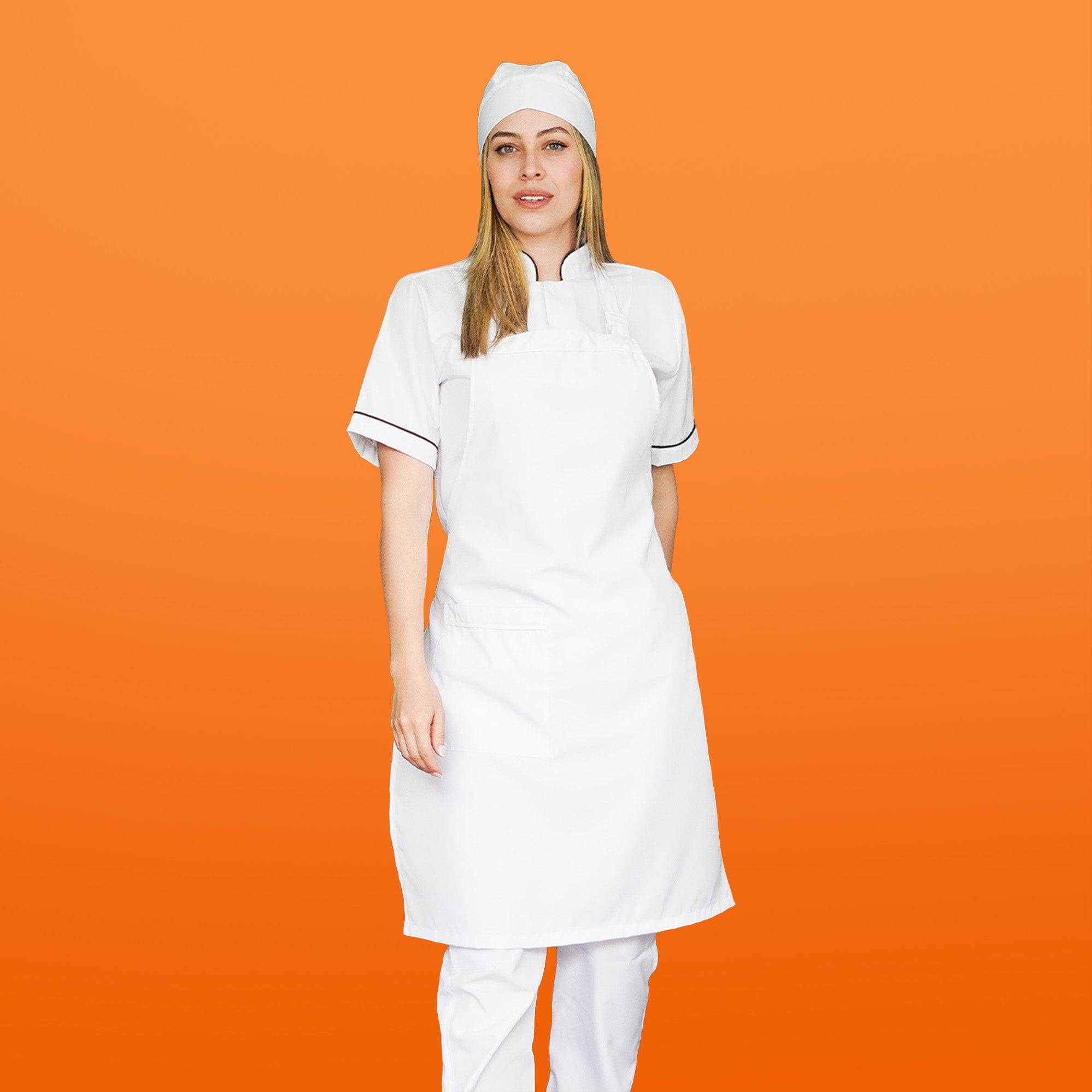 Anti-Fluid Combo Shirt + Pants + Apron + Cap - Women