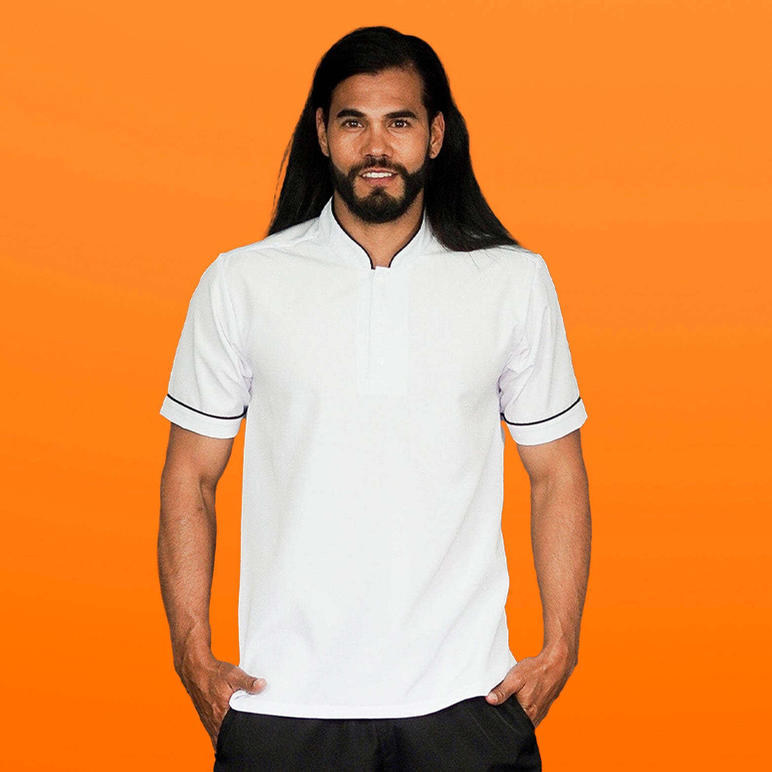 White Anti-Fluid Shirt - Men